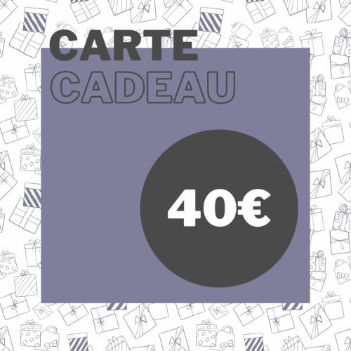 Carte Cadeau 40€