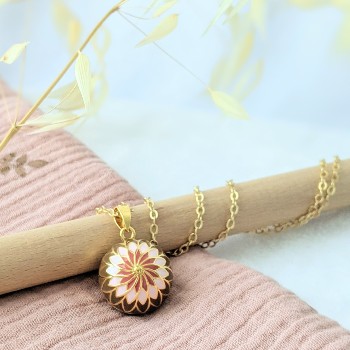 Collier Bola de Grossesse Or Rosace Daisy 1 - Loupita