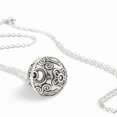 Collier Bola de Grossesse Argent Tessa 2 - Loupita